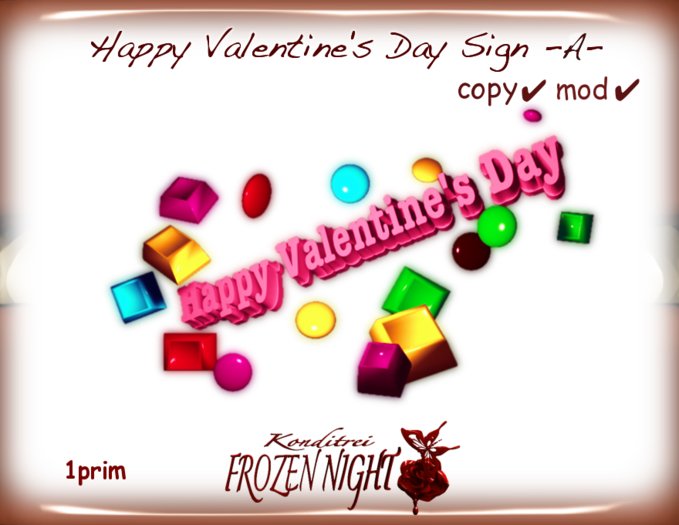 FN*Happy Valentine's Day sign -A-