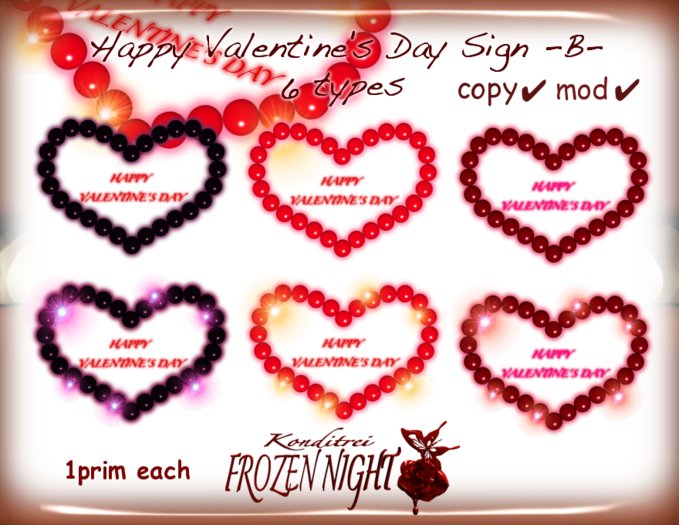 FN*Happy Valentine's Day sign -B-