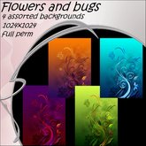 Flowers and  bugs serie 1 Full perm textures