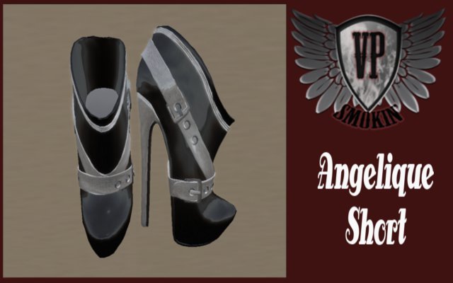 Angelique II short boot black/white