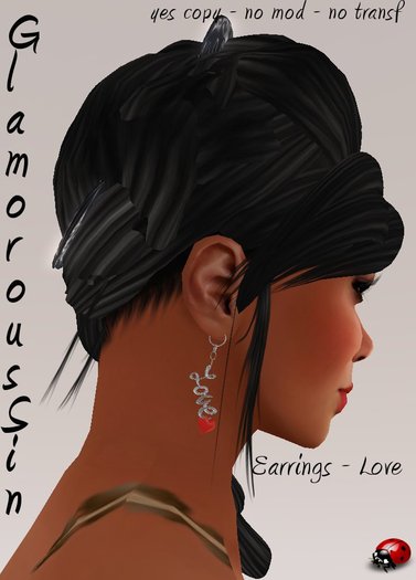 Glamorous Sin - Earrings - Love