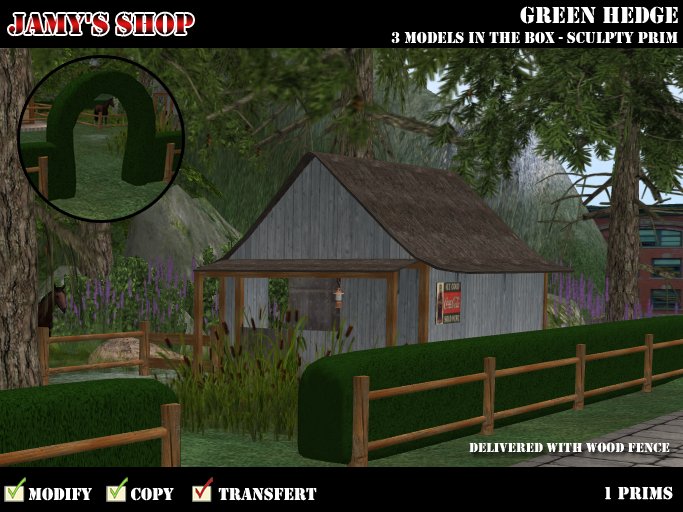Green Hedges - 3 Models (1 straight and two archs)