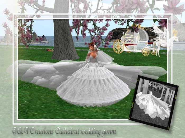 G&T Wedding Dress Cathedral Mega Train