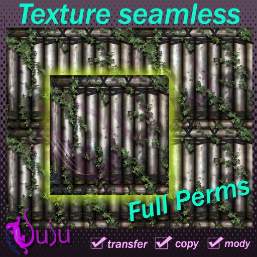 SuSu-fence tree house vine texture boxed