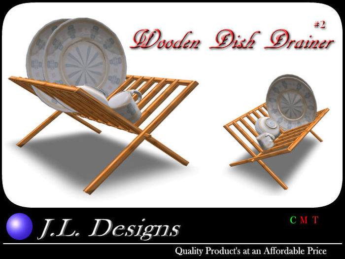 J.L. Designs - Wooden Dish Drainer #2