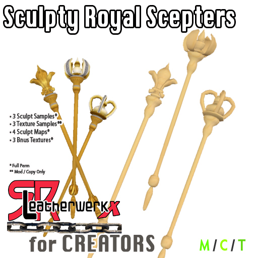 *SRL - Sculpty Royal Scepters (box)