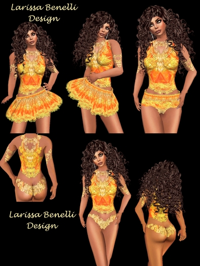Dress orange Lace (copy)