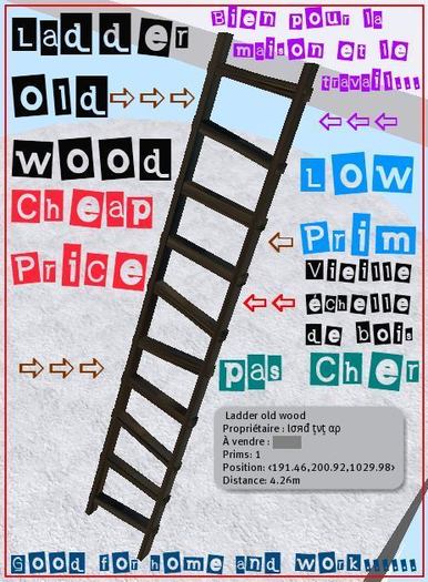 Escada de madeira velha 1