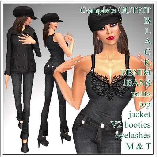 EXTRAVAGANT OUTFIT BLACK DENIM X