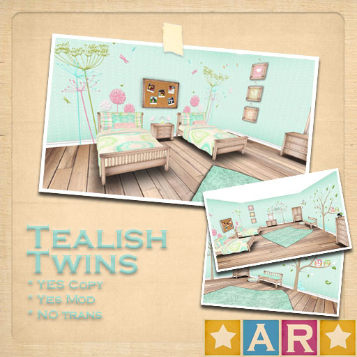 * AR * - Tealish twins - Set
