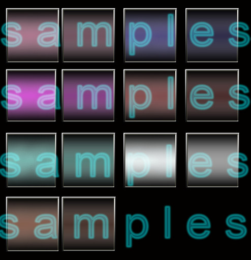 Solid And Clear Glass Textures With Frame