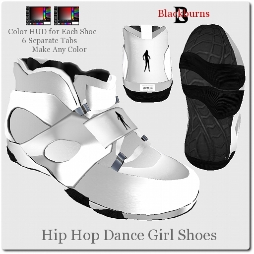 Blackburns Hip Hop Colorable Dance Girl Shoes