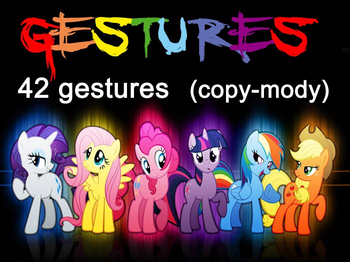 MY L. PONY GESTURES (42 gestures)