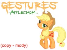 APPLEJACK My L. Pony (5 gestures)