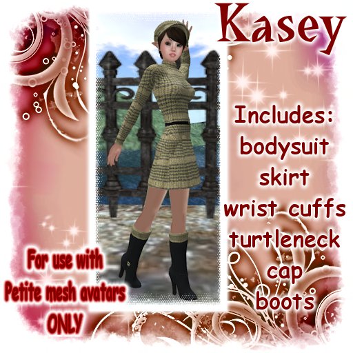 Kasey - Yellow   *FOR PETITES MESH AVATARS*