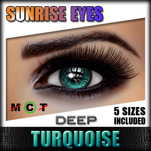 IKON 'Sunrise' Eyes - Turquoise Deep