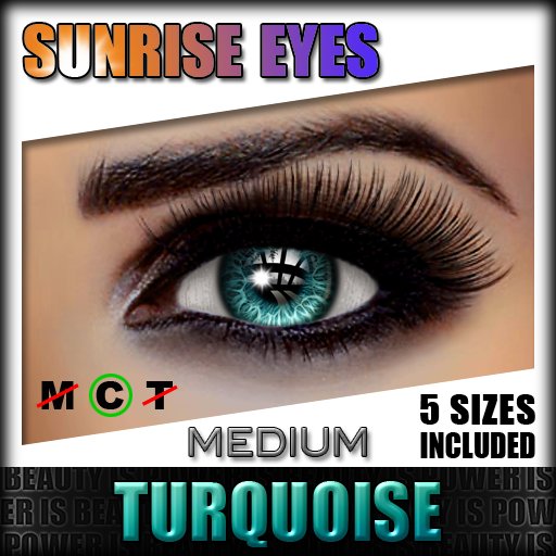 IKON 'Sunrise' Eyes - Turquoise