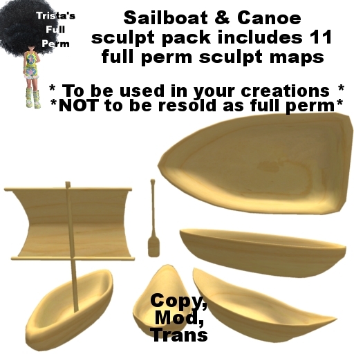 Sailboat & Canoe sculpt pack (BOXED)