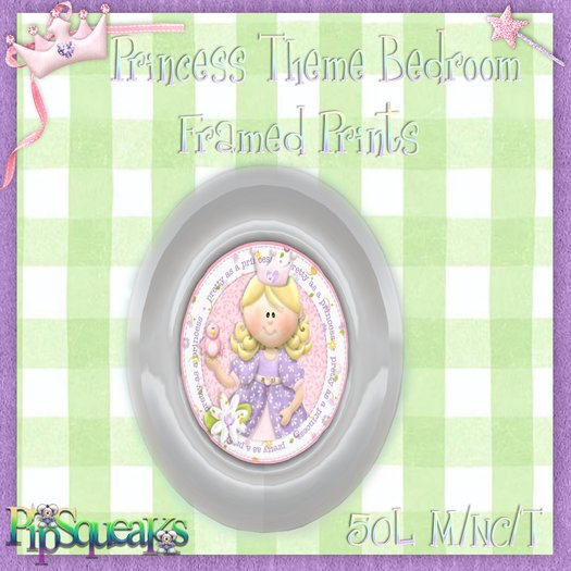 {PiP} Framed PT Oval Pretty Princess 2p M/NC/T Boxed