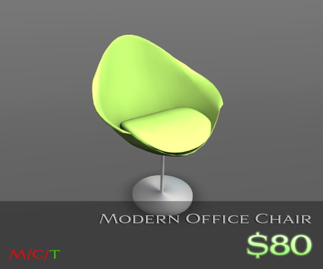 [br] Chartreuse Office Chair [Boxed]