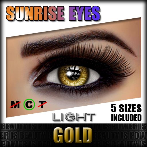 IKON 'Sunrise' Eyes - Gold Light