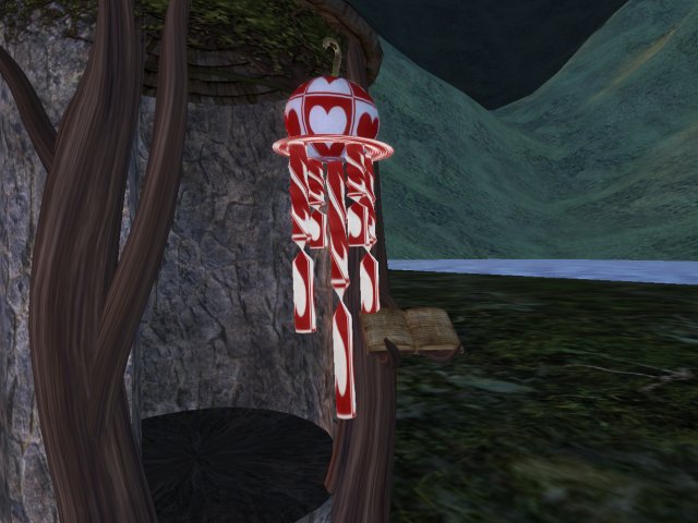 heart wind chime