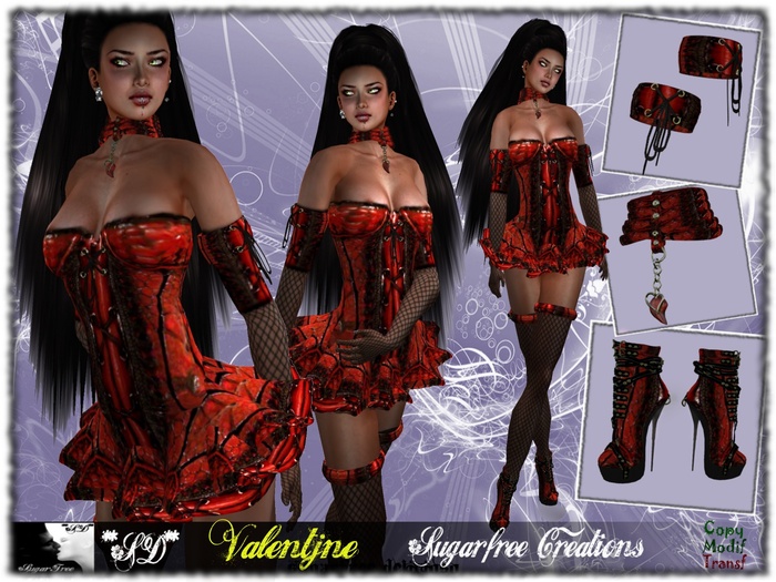 **SD**XX Valentjne Outfit ( Valentine Red Gift ) ( Red suit )