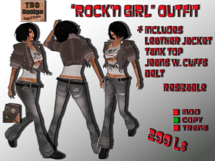 .:TBC Design:. *Rock'n Girl* Outfit