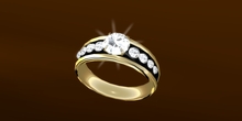 Troymart Timeless Elegance Right-Hand Ring - Metal and Gem Color Change - Resize