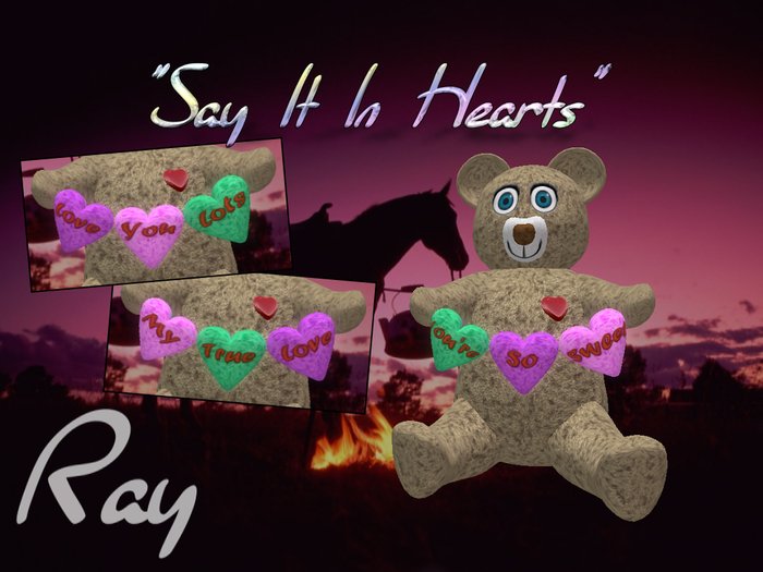 Say It In Hearts - Cuddle Bear
