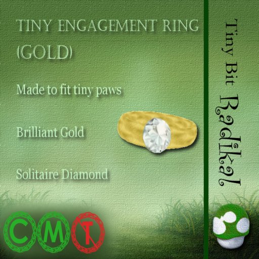 Tiny Engagement Ring (Gold)