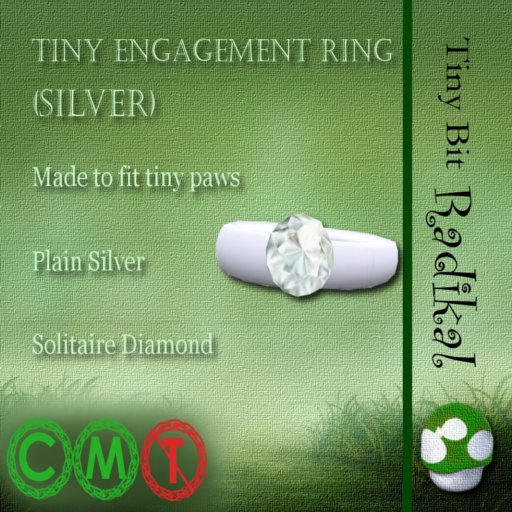 Tiny Engagement Ring (Silver)