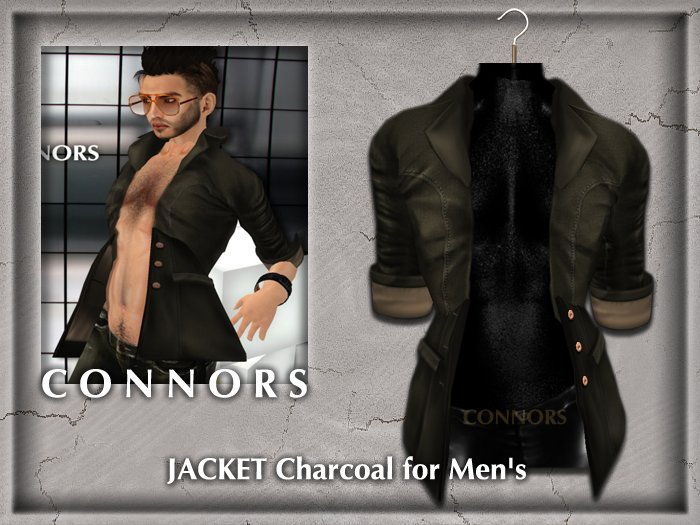 *Connors* JACKET CHARCOAL for Men's