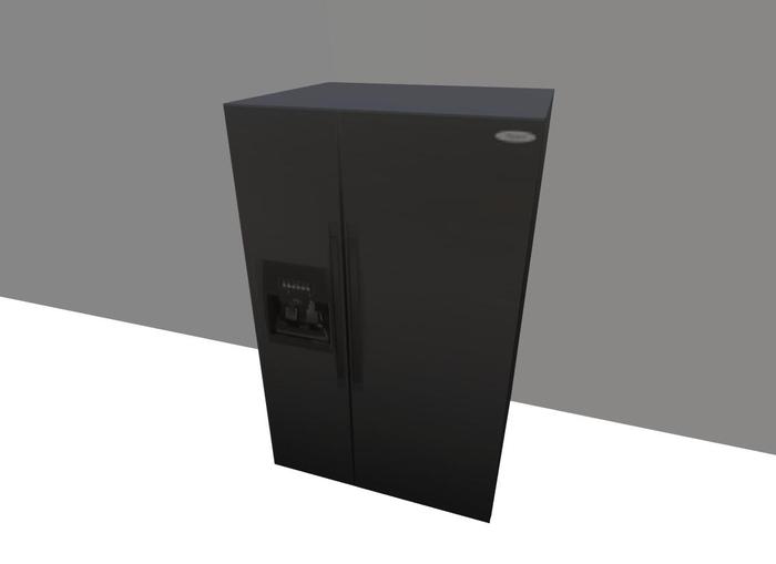 Black refrigerator