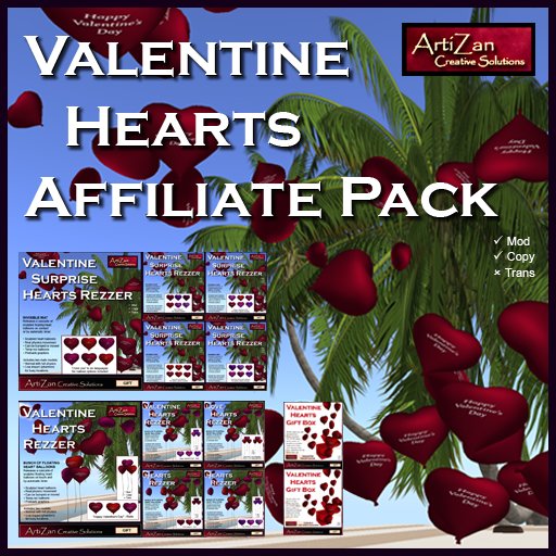 ArtiZan Valentine Hearts Affiliate Pack