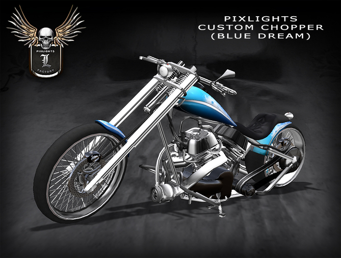 PIXLIGHTS FACTORY CUSTOM CHOPPER BLUE DREAM