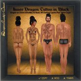 Inner Dragon Full Body Tattoo Black