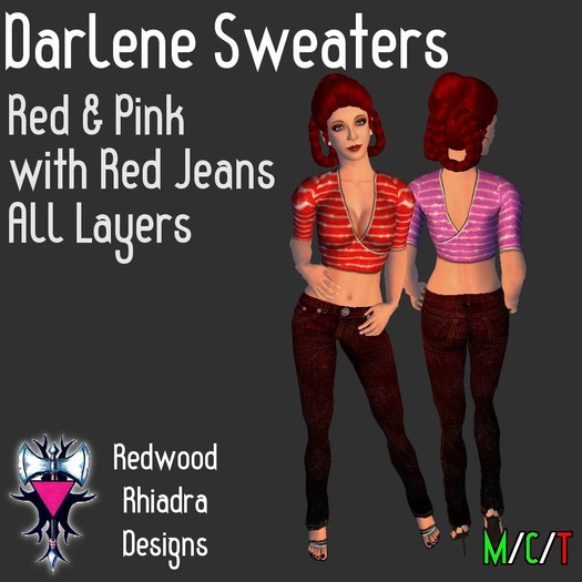 Darlene Sweaters, Reds