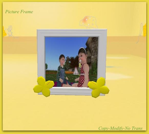 Picture Frame (White-Yellow)