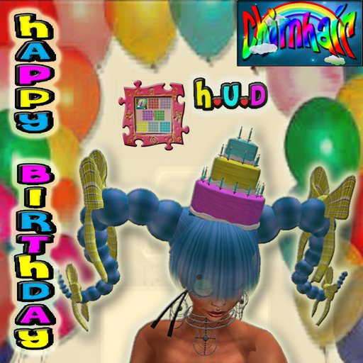 %:;ChimHair.:%  Geburtslag Blau