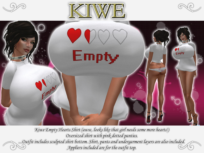 Kiwe Empty Hearts Shirt for Prim B's