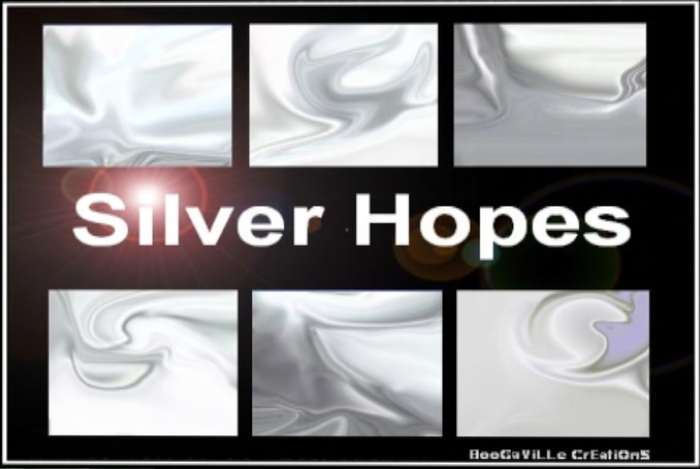 6 Silver Hopes Textures and BlinG