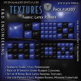 [FLR207] 8 Royal Blue Latex and Black Latex Cushion Textures Blue Latex Textures Blue Vinyl Textures by E&D ENGINEERING