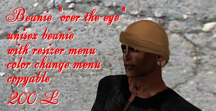 Beanie "over the eye"