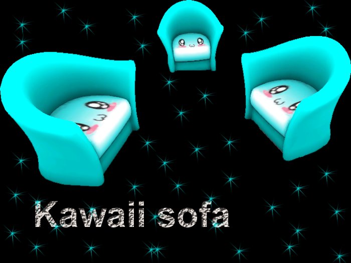 Blue Kawaii Sofa
