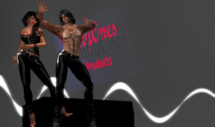 KinkyOne's BLACK Shiny pants 1 MOD COPY