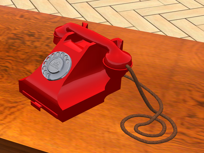 Ericssons Telephone 1937 Bakelite in RED