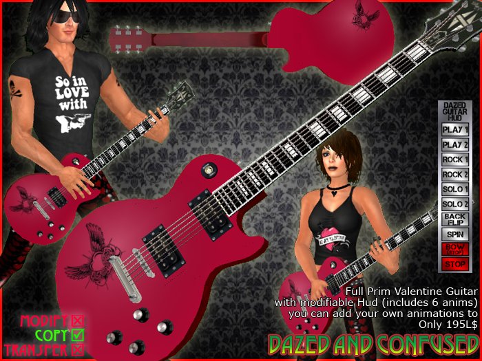 Les Dazed Valentine Special Guitar