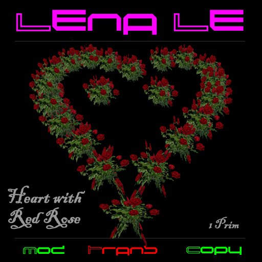 Heart with Red Rose