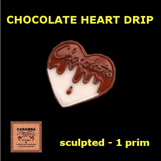 chocolate heart drip